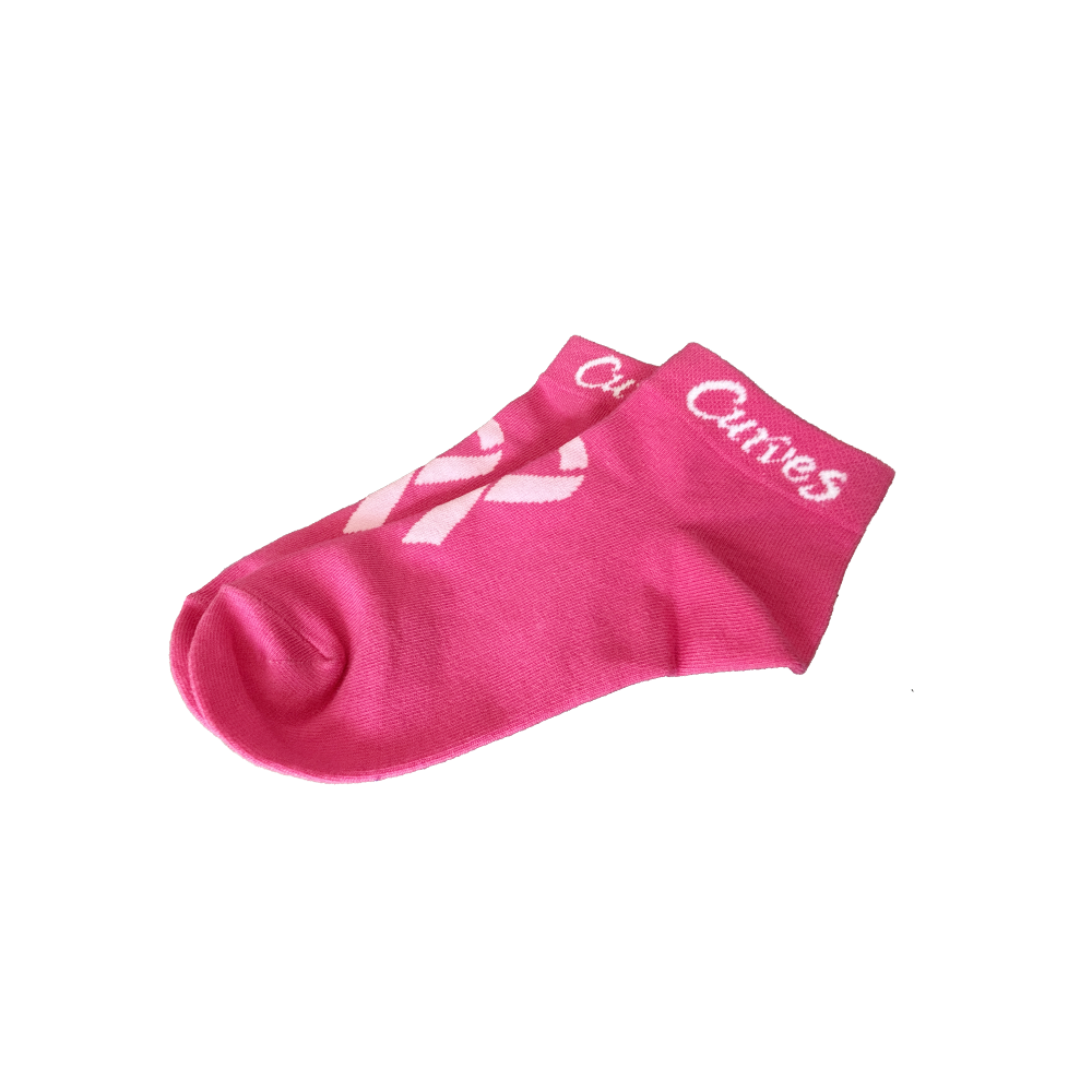 Breast Cancer Awareness Ribbon Socks
